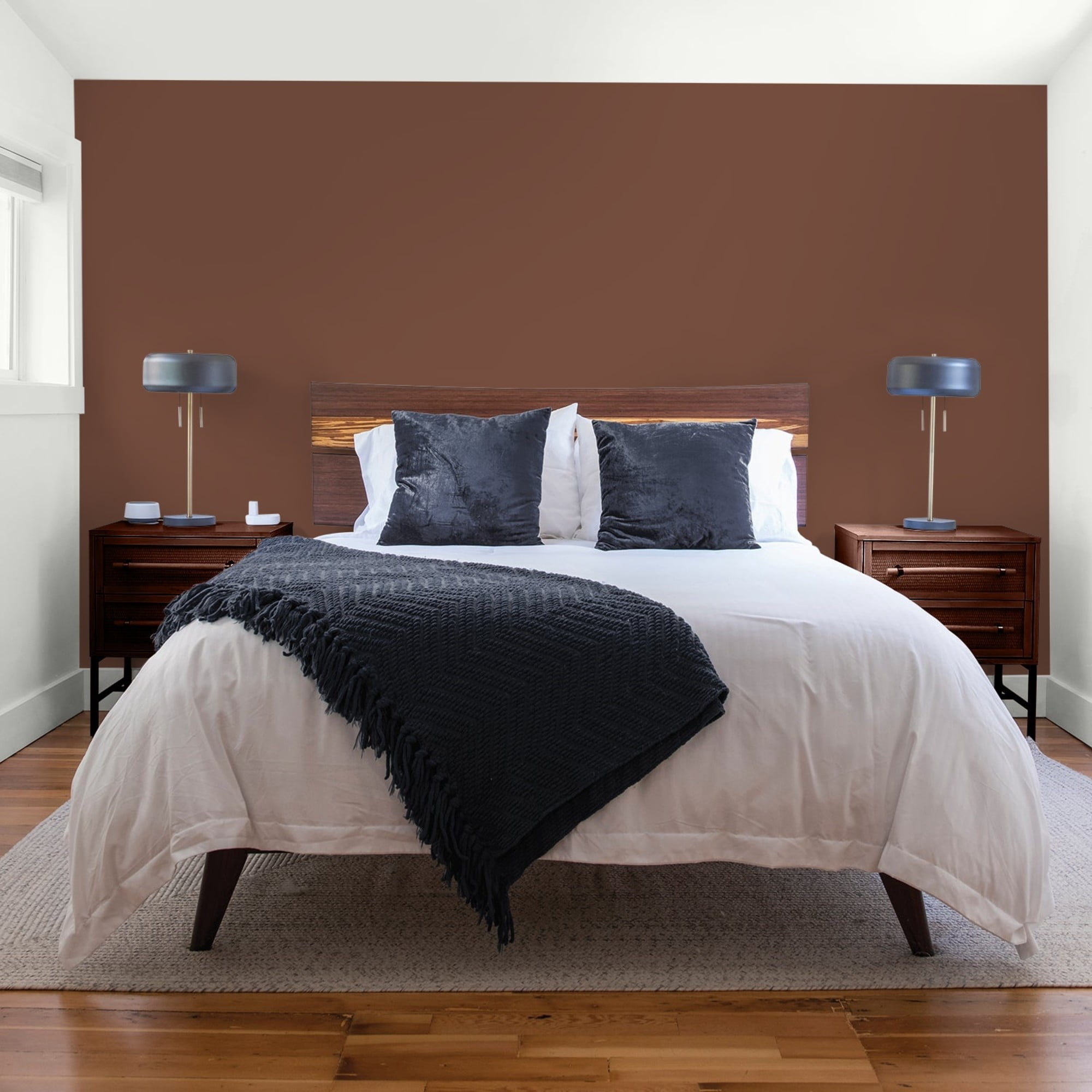 Glidden Spred Bird House Brown / Brown, Flat Interior Paint with Primer, 1 Gallon