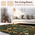 thumbnail image 2 of ODIKA 5'x7' Machine Washable Non-Slip Area Rug, Stylish Nature Inspired High Traffic Rug, Green, 21284, 2 of 7