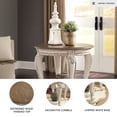 thumbnail image 3 of Signature Design by Ashley Realyn End Table, White and Brown Two-Tone Farmhouse Side Table with Fixed Lower Shelf, 3 of 6