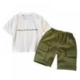 thumbnail image 1 of CNKOO Kids Boy Clothes Set Summer Robot Printed T-shirt Shorts Two-piece Set, 1 of 7