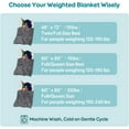 thumbnail image 3 of Uttermara Weighted Blanket 20lbs for Adults, Super Soft Plush Fleece and Sherpa Blanket, Shaggy Long Fur Throw Blankets, 60"x80" Gray, 3 of 9