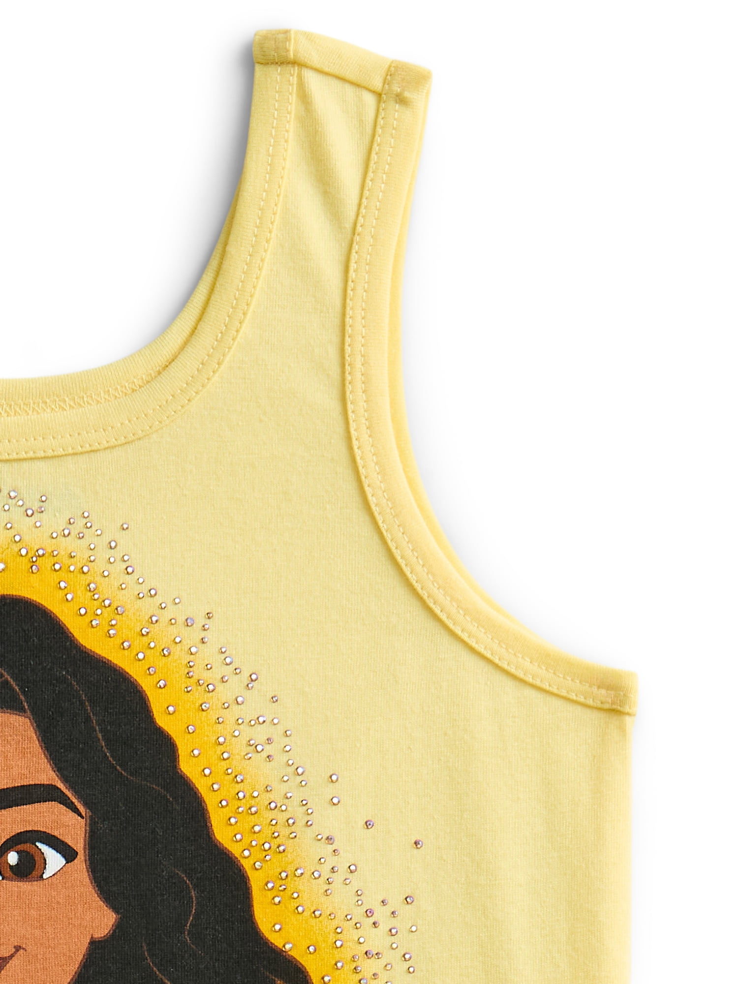 Moana Girls Gradient Rhinestone Character Graphic Tank Top, Sizes 4-16