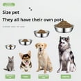 thumbnail image 5 of Lufly Stainless Steel Bowls Cat Food Bowl Metal Dog Bowls Shallow Pet Dish Thickened Metal Dog Bowls Replacement Basic Cat Bowls for Small Medium Large Dogs and Cats, Dishwasher Safe, 5 of 8