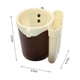 thumbnail image 3 of Vaso universal 2 en 1 y portaobjetos para bicicleta, carrito, silla de ruedas - abrazadera ajustable, giro de 360°, encaja en manubrios de 0,55"-1,7", negro/gris/marrón, 3 of 6