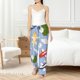 thumbnail image 4 of Balery Colorful Koi Fish Pantalones de pijama para mujer, pijamas ultraligeros, pantalones de estar por casa-Large, 4 of 6