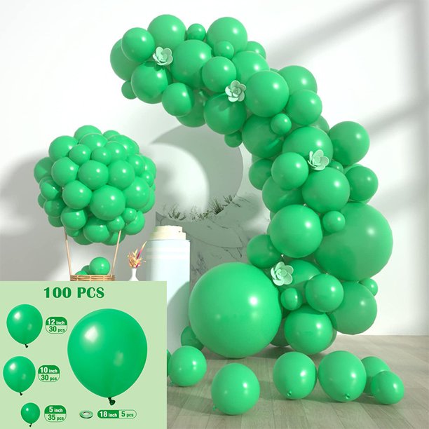 Cadena de globos de látex del mismo color para decoración de fiestas, graduaciones, bodas, fiestas de bebés