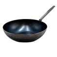 thumbnail image 1 of Wok Pan de Buyer, acero al carbono azul, 32 cm de diámetro, apto para horno, 1 of 9
