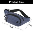 thumbnail image 2 of Diagonal chest bag simple casual cashier multi-function mobile phone shoulder bag - blue, 2 of 5