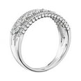 thumbnail image 2 of 0.15 T.C.W Brilliant Round Cut Natural Diamond Latest Design with Accents Engagement Eternity Band for Women Solid 18K White Gold Size 3, 2 of 7