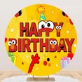 thumbnail image 2 of Circle 7.2ft Red Doll Cookie Theme Birthday Backdrop Childrens Party Photo Banner Photography Decoration, 2 of 6