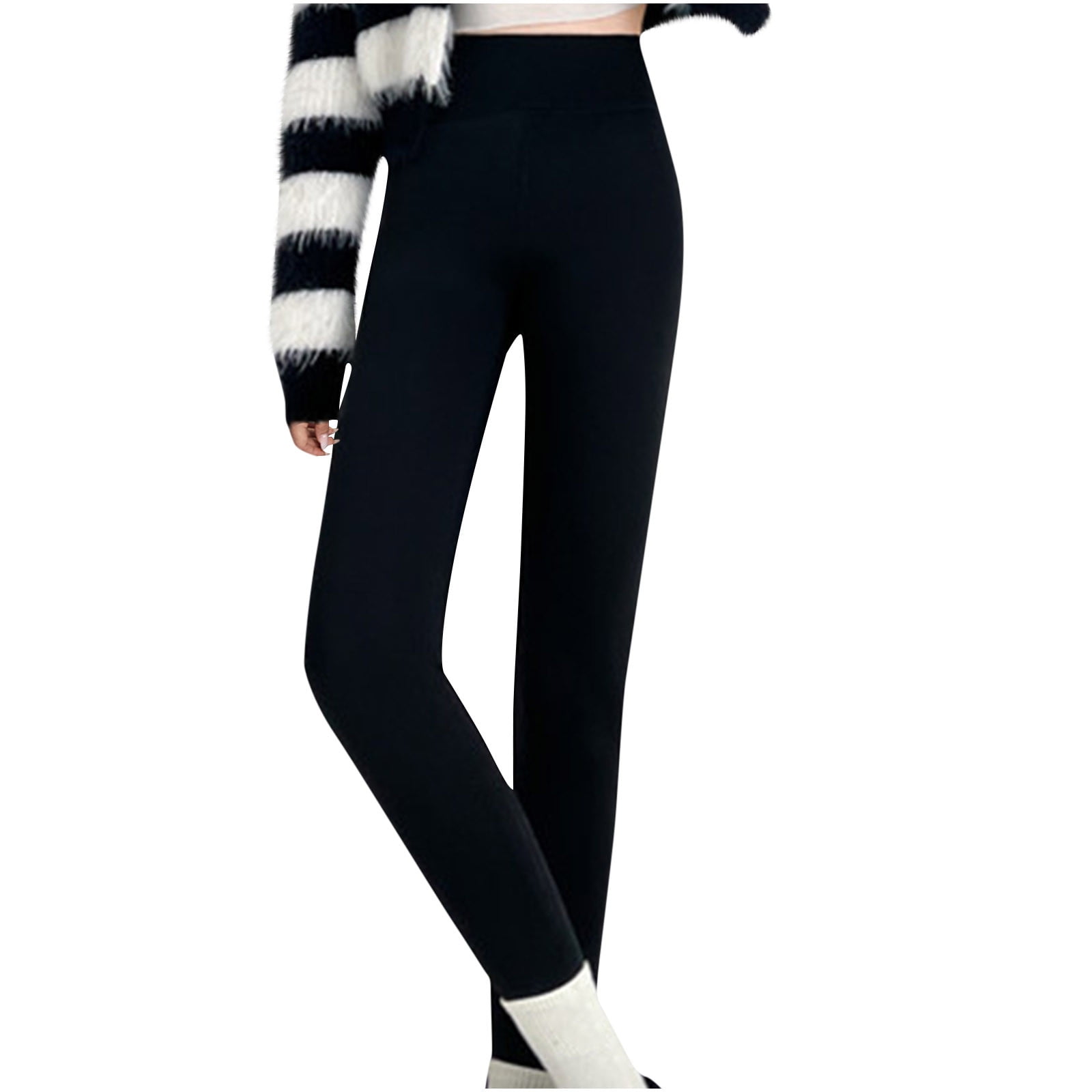 FAIWAD Women s Fleece Lined Yoga Pants High Waist Leggings Slim Stretch Butt Lifting Tights Pants