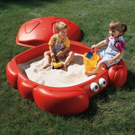 Step2 Crabbie 4' Rectangular Sandbox with Cover
