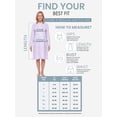 thumbnail image 6 of Casual Nights - Flannel Floral Long Sleeve Nightgowns for Women, Soft Lightweight Cotton & Lace Trim, Comfortable Lounging, Purple X-Large, 6 of 7