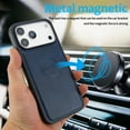 thumbnail image 3 of Wallet Case for iPhone 17 Pro Max, 2 In 1 PU Leather Flip Phone Case with Detachable Magnetic TPU Inner, Kickstand Phone Cover with Card Slots & Wrist Strap for iPhone 17 Pro Max, Blue, 3 of 7