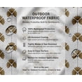 thumbnail image 5 of Outdoor Waterproof Taffeta Fabric By 10 Yard - Soimoi Block Pattern White | UV Resistant | Ideal for Cushion Covers, Raincoats, Shower Curtains & More | 56" Width, 5 of 7