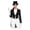 Black, variant on Women Magician Tailcoat Tuxedo Jacket Black Tailcoat And Accessory White S