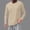 (Solid)Khaki, variant on YODETEY Men’s V-Neck Long Sleeve T-Shirt, Mens Everyday Basics Casual Pullover Long Sleeve Tops,Big and Tall White,Size XXXXXL