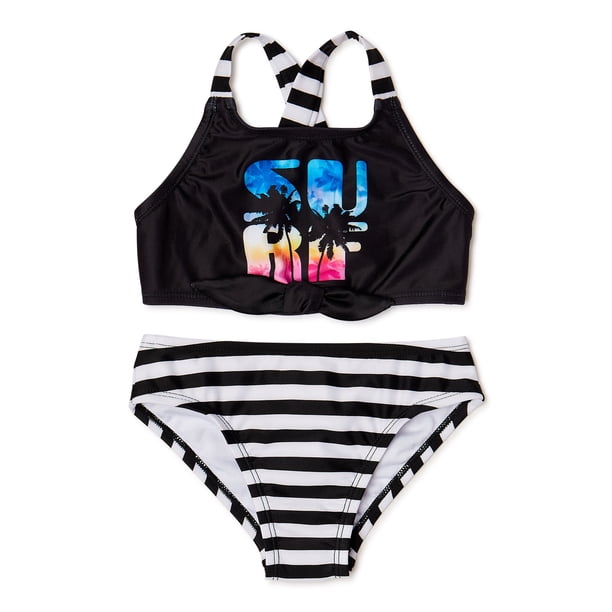 Shelloha Girls Surf Bikini Top And Bottom Upf 50 2 Piece Swim Set Sizes 4 16 Walmart Com