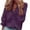 Purple, variant on GigrtiJin Womens Fall Trendy Shirts Long Sleeves Solid Color Fashion Ruffle Tops Ladies V Neck Casual Loose Blouses