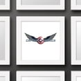 thumbnail image 3 of Gallery Pops Marvel The Falcon And The Winter Soldier - Wings Badge Wall Art, White Framed Version, 12" x 12", 3 of 5