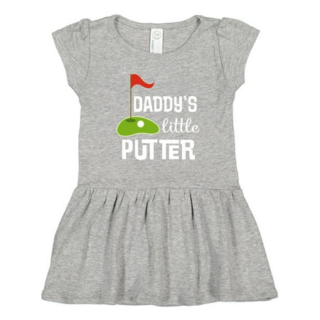 

Inktastic Golfing Daddys Little Putter Gift Toddler Girl Dress
