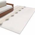 thumbnail image 2 of Khaki Linear 4'x6' Area Rugs Minimalist Boho Cream Beige Stripes Farmhouse Washable Area Rugs Non-Slip Indoor Floor Mats Carpet for Living Room Bedroom Dining Room, 2 of 9