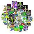 thumbnail image 1 of 150pcs Alien Graffiti Stickers Suitcase Notebook Computer Graffiti Stickers, 1 of 4