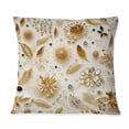 thumbnail image 2 of Designart "Luxe Marble Elegance in White and Gold" Marble Printed Throw Pillow, 2 of 5