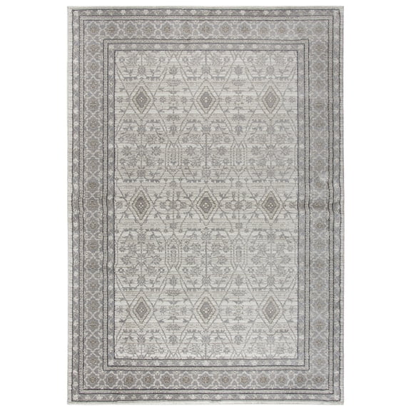 Rizzy Rugs Panache Area Rug PN6976 Beige Geometric Floral 6' 7" x 9' 6" Rectangle