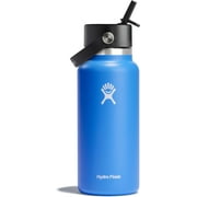 Hydro Flask Water Bottle - Insulated Stainless Steel Wide Mouth - Cascade Blue