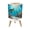 Color 4, variant on Small Trash Can with Lid Forest Botanical Tree Abstract Landscape Misty Forest Faded 1.8 Gallon Dog Proof Trash Can Round Garbage Can Waste Bin Wastebasket for Bathroom Bedroom Living Room