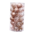 thumbnail image 2 of 24 piezas de adornos de bolas de Navidad colgantes adornos decorativos adornos de Navidad para Dorado champagne, 2 of 9