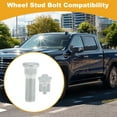 thumbnail image 2 of Unique Bargains 5 Pcs M12x1.5 Wheel Lug Stud for Chevrolet Chevette 1976-1987 Front Rear Wheel Stud Bolt Set No.5204272/5204272AB Alloy Steel Silver Tone, 2 of 7