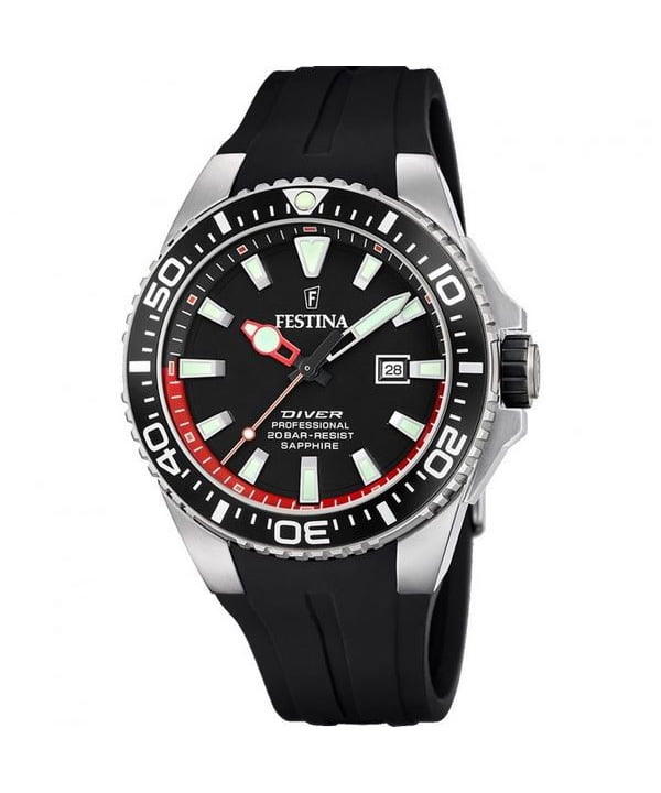 Festina F16604-2 Men's La Vuelta Black Dial Rubber Strap