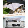 thumbnail image 5 of Sun Shade Sail 8'x10' Purple Floral Rectangle Sun Shade Sails Canopy Waterproof Camellias Flowers Outdoor Sunshades Sand UV Block Cover Shades Cloth for Patio Backyard Garden Deck Porch Lawn, 5 of 9