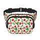 thumbnail image 1 of Fotbe Strawberry Cangurera Cuadrada con Estampado de Doble Capa, Bolsa de Cintura Ajustable Mini para Hombres y Mujeres, 1 of 9