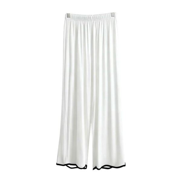StSilkitty Womens Lounge Pants Breathable Comfy Pajama Bottoms Lightweight Elastic Waistband Loose Sleeping Trousers