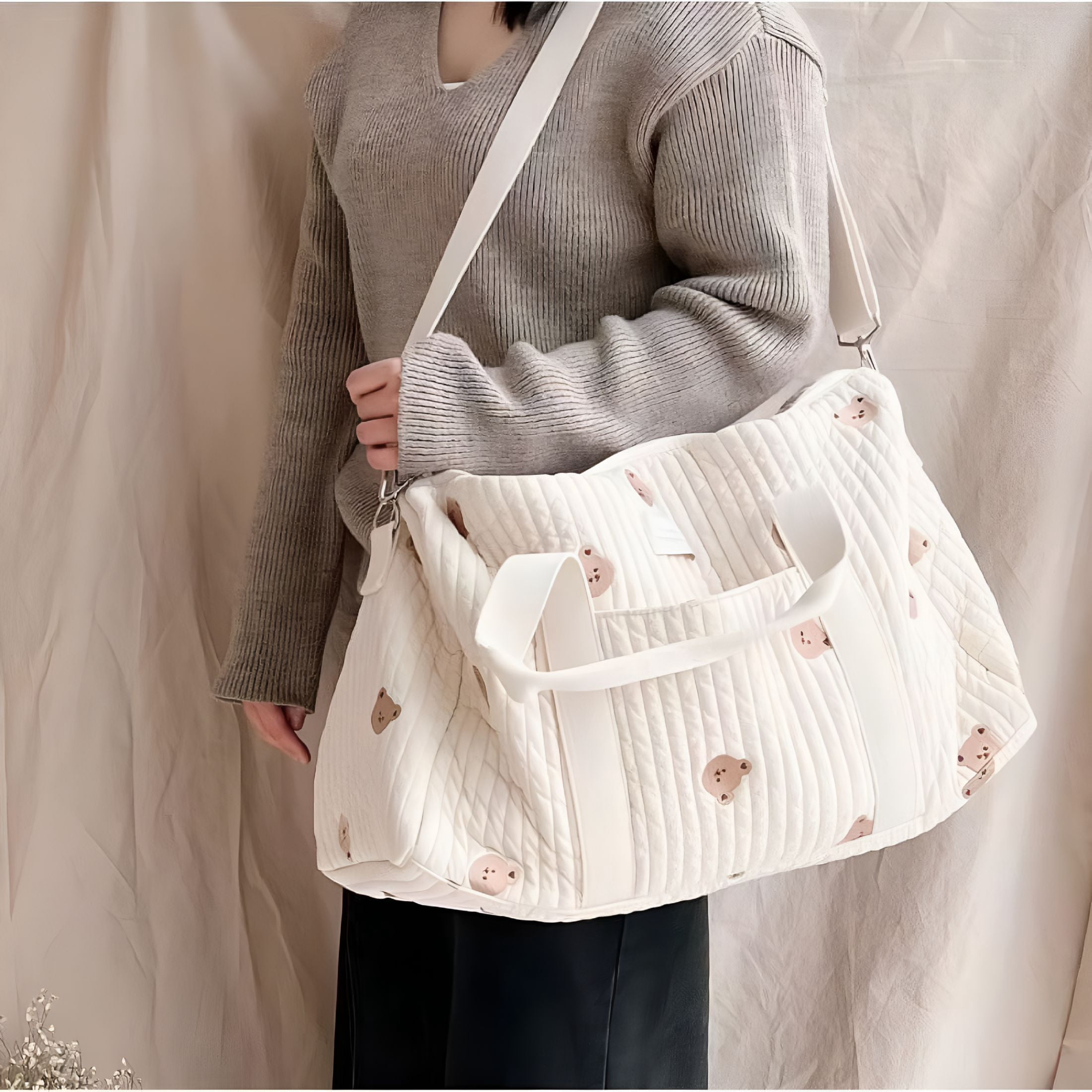 GASTROPOD 2026 New Large Maternity Bag for Baby Diaper,Hospital,Travel,Outings,For Baby Diaper Maternal Mommy Bag Quilted Nappy Maternity Packs Toiletry Labour Luggage Bag Mom Travel Tote(Olive)