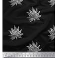 thumbnail image 1 of Soimoi Cotton Voile Fabric Leaves Block Print Fabric by The Yard 42 Inch Wide, 1 of 3