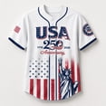 thumbnail image 6 of LEKWK 250Th Anniversary USA Shirts for Men V Neck Breathable American Flag T-Shirt Short Sleeve Loose 4Th of July Shirt 250 Years Birthday Patriotic Tops, 6 of 9