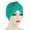 Green, variant on Herrnalise Women Solid Beading India Hat Muslim Ruffle Cancer Chemo Hat Beanie Wrap Cap