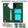 thumbnail image 5 of Dteck Flip Leather Wallet Case for iPhone 16 Plus 5G, Crossbody Wallet Phone Case with Credit Card Holder Strap Lanyard, Women Girl Purse Kickstand, Green, 5 of 7