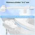 thumbnail image 5 of SAMODRA Non-Electric Bidet - Self Cleaning Dual Nozzle (Frontal and Rear Wash) Fresh Water Bidet Toilet Seat Attachment with Independent Adjustable Water Pressure, 5 of 7