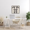 thumbnail image 2 of Stupell Industries Two Women in Rain Stripes Gray Framed Floater Canvas Wall Art design by Annabelle Hall, 25 x 25, 2 of 9