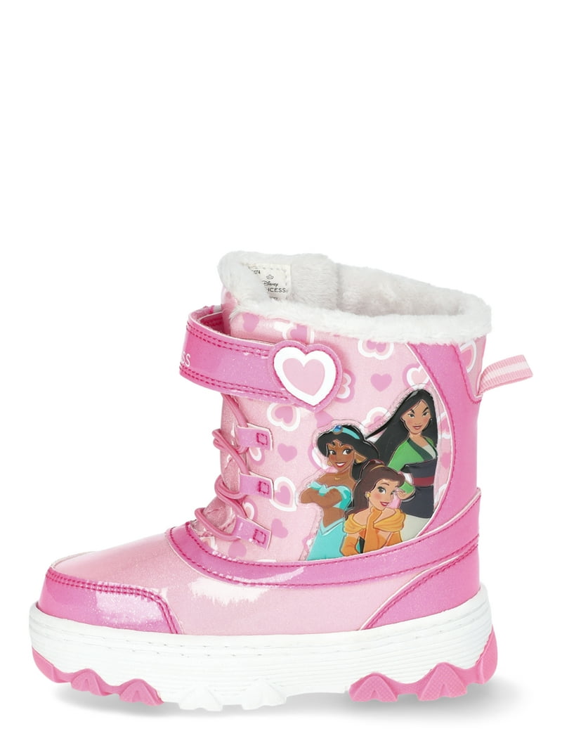 Disney Toddler Girls Princesses Snow Boots, Sizes 7-12