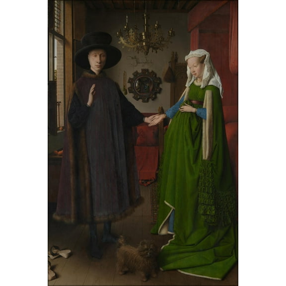 24"x36" Gallery Poster, The Arnolfini Portrait by jan van eyck 1434
