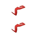 thumbnail image 4 of QualitChoice Vehicle Seat Back Hanger Universal Leather Hooks Hanging Bag Jacket Pouch Storage Holder Automobile Interior Spare 1Pc Red 2Set, 4 of 6