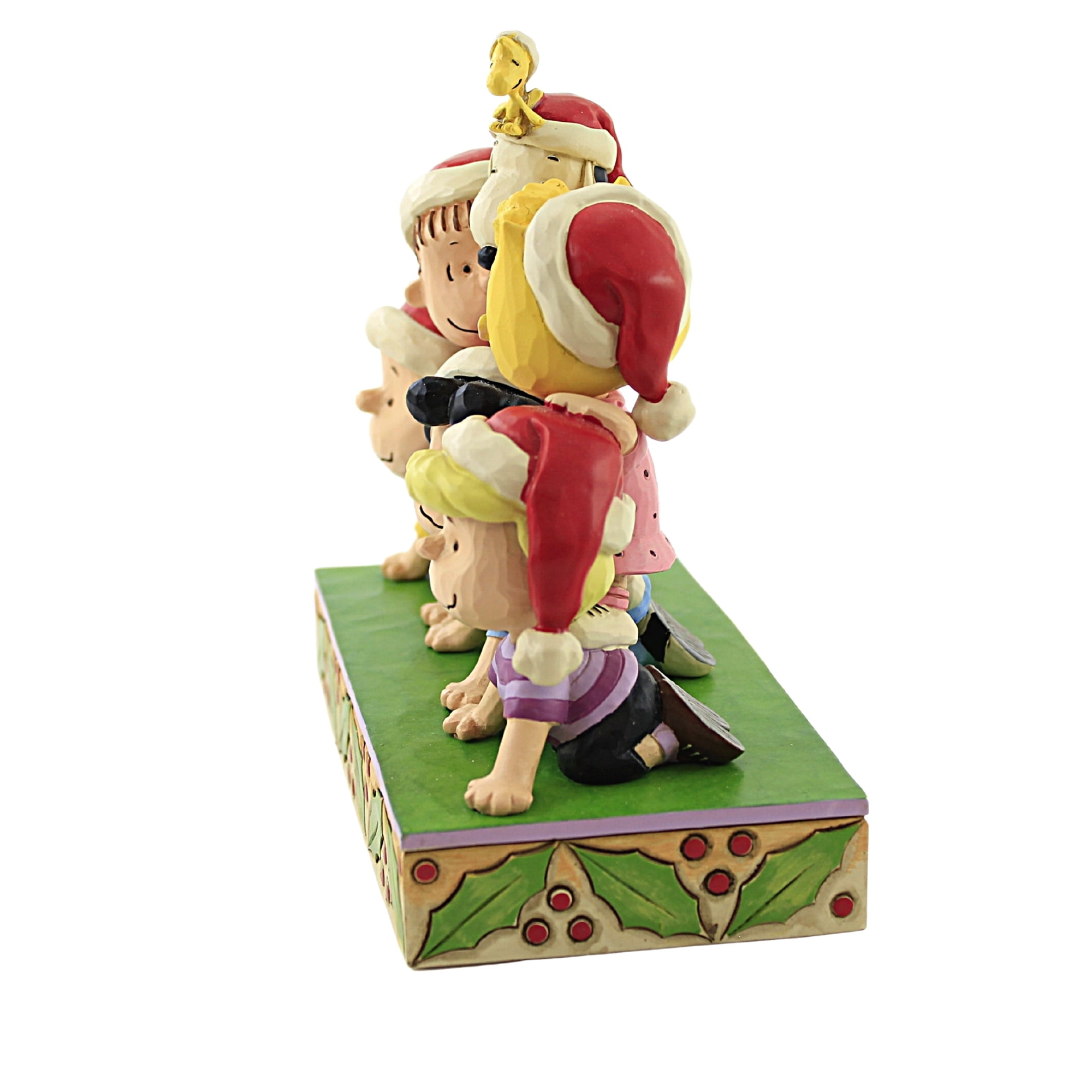ENESCO Peanuts Holiday Pyramid 6008953 Enesco Peanuts by Jim Shore Holiday Pyramid Stacked with Friendship Figurine