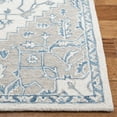 thumbnail image 3 of SAFAVIEH Micro-Loop William Medallion Area Rug, Ivory/Blue, 4' x 6', 3 of 8