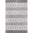 thumbnail image 2 of nuLOOM Jenna Banded Geometric Area Rug, 6' 7" x 9', Light Grey, 2 of 2